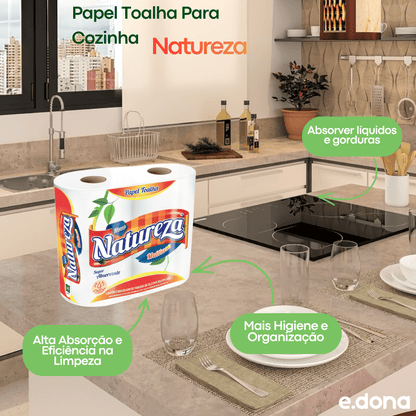 Papel Toalha Para Cozinha Natureza - e - dona