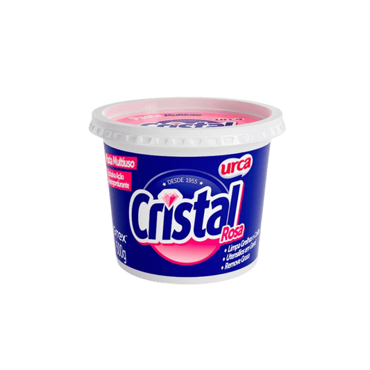 Pasta Multiuso Cristal Rosa Limpeza Geral 500g - e - dona