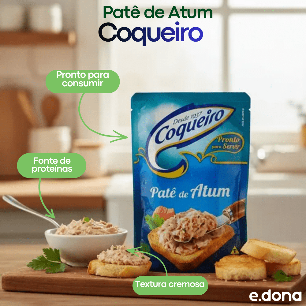 Patê de Atum Coqueiro 170g - e - dona