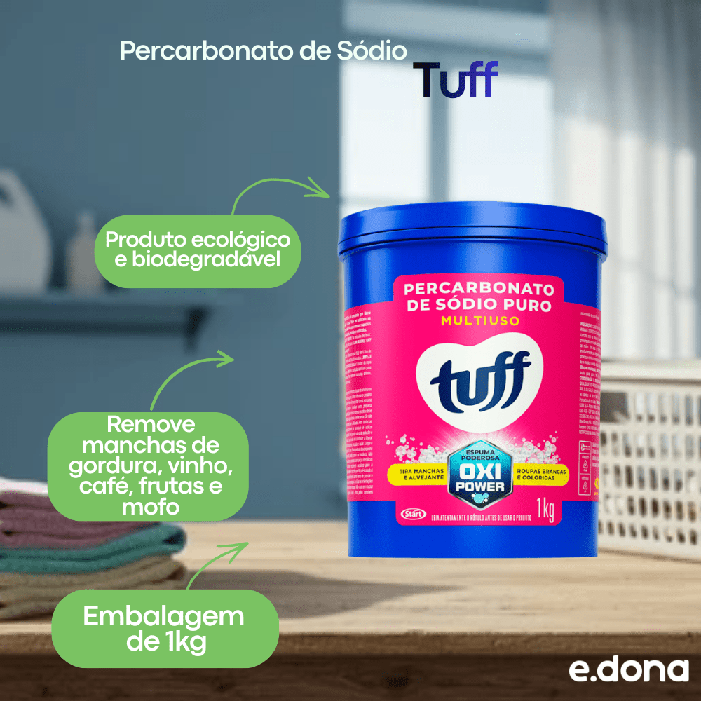 Percarbonato de Sódio 1kg TUFF - e - dona