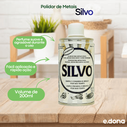 Polidor de Metais Silvo 200ml - e - dona