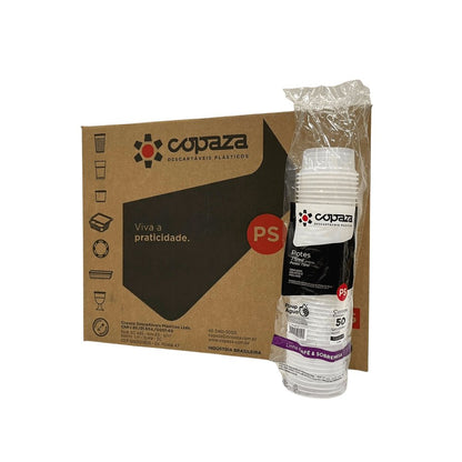 Pote 75ml P - 03 Translúcido Liso sem tampa Copaza PS com 1.500 unidades - e - dona