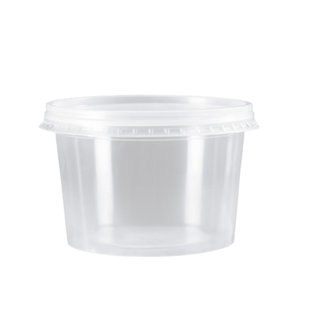 Pote de 1.000ml transparente com tampa Cristalcopo com 25 unidades - e - dona