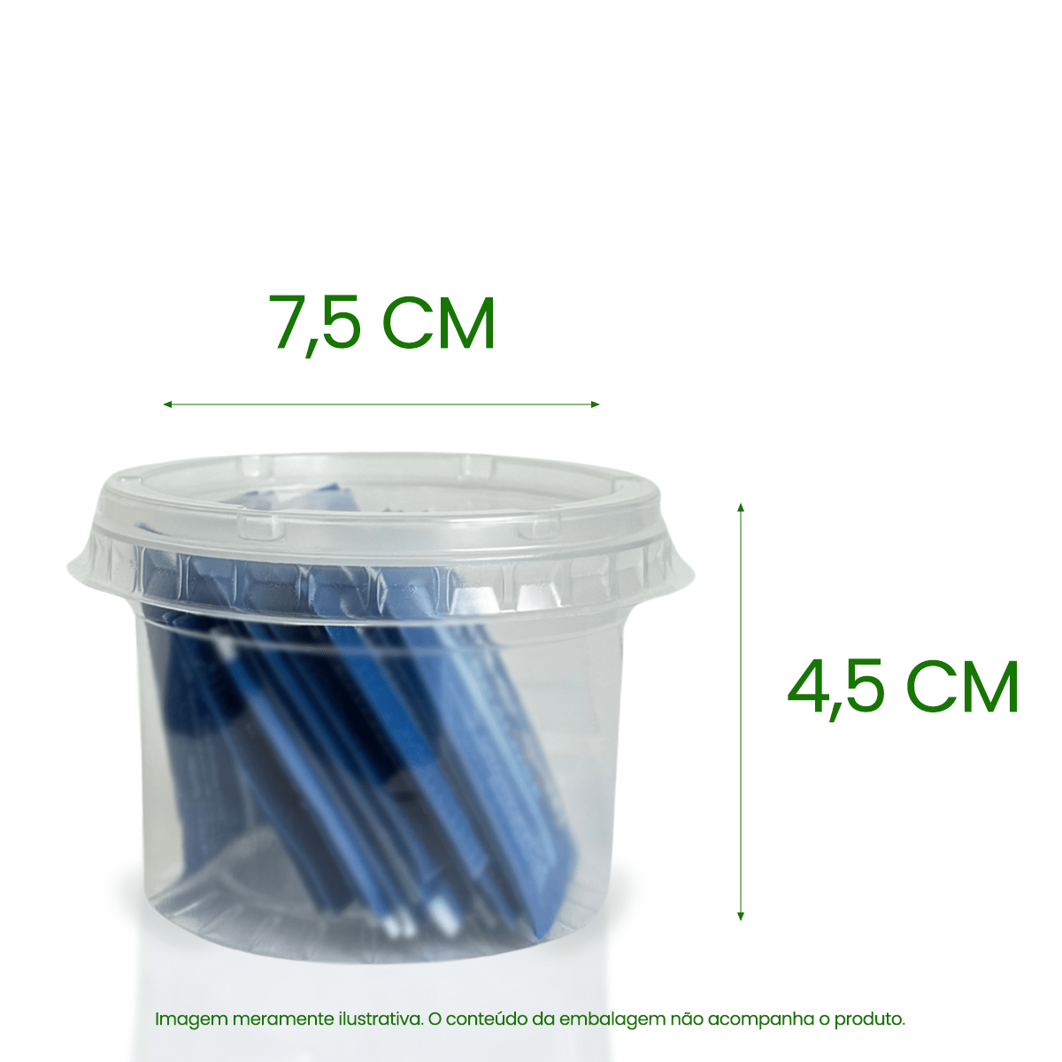 Pote de 140ml c/ tampa PP transparente Ultratherm Replast 25 un - e - dona