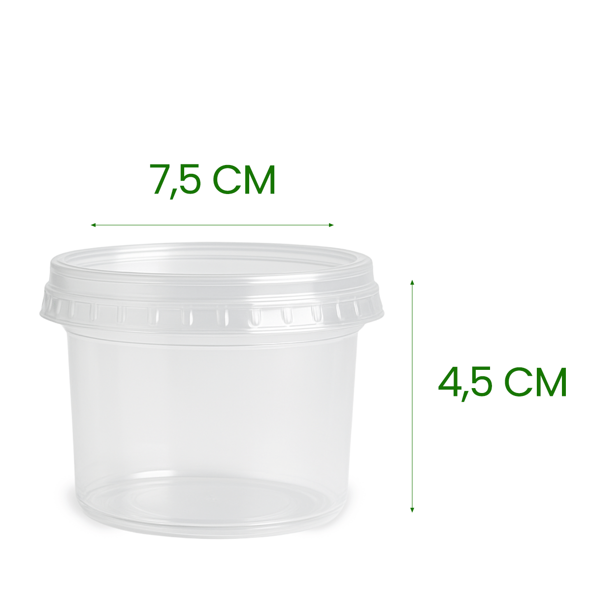 Pote de 140ml c/ tampa PP transparente Ultratherm Replast 25 un - e - dona