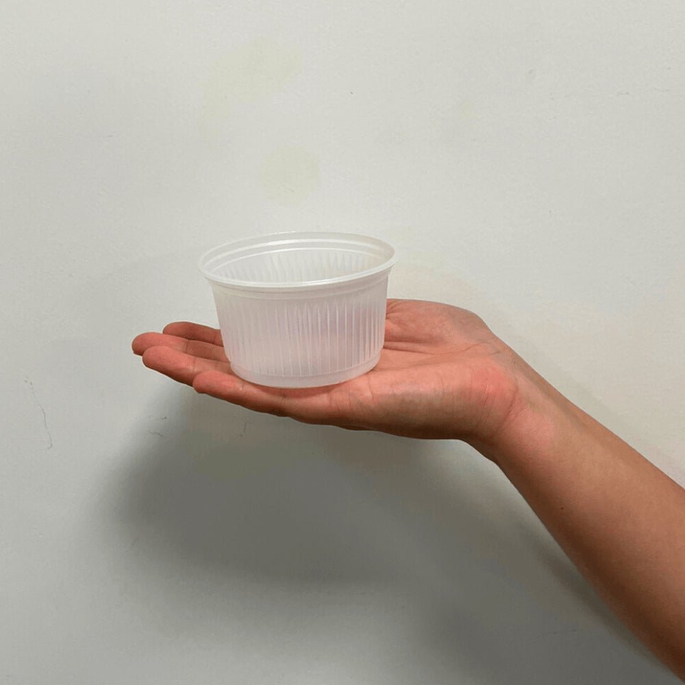 Pote de 200ml redondo Transparente PS Totalplast com 1.000 unidades - e - dona