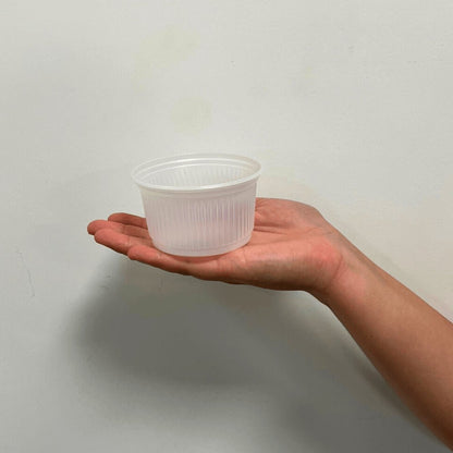 Pote de 200ml redondo Transparente PS Totalplast com 1.000 unidades - e - dona
