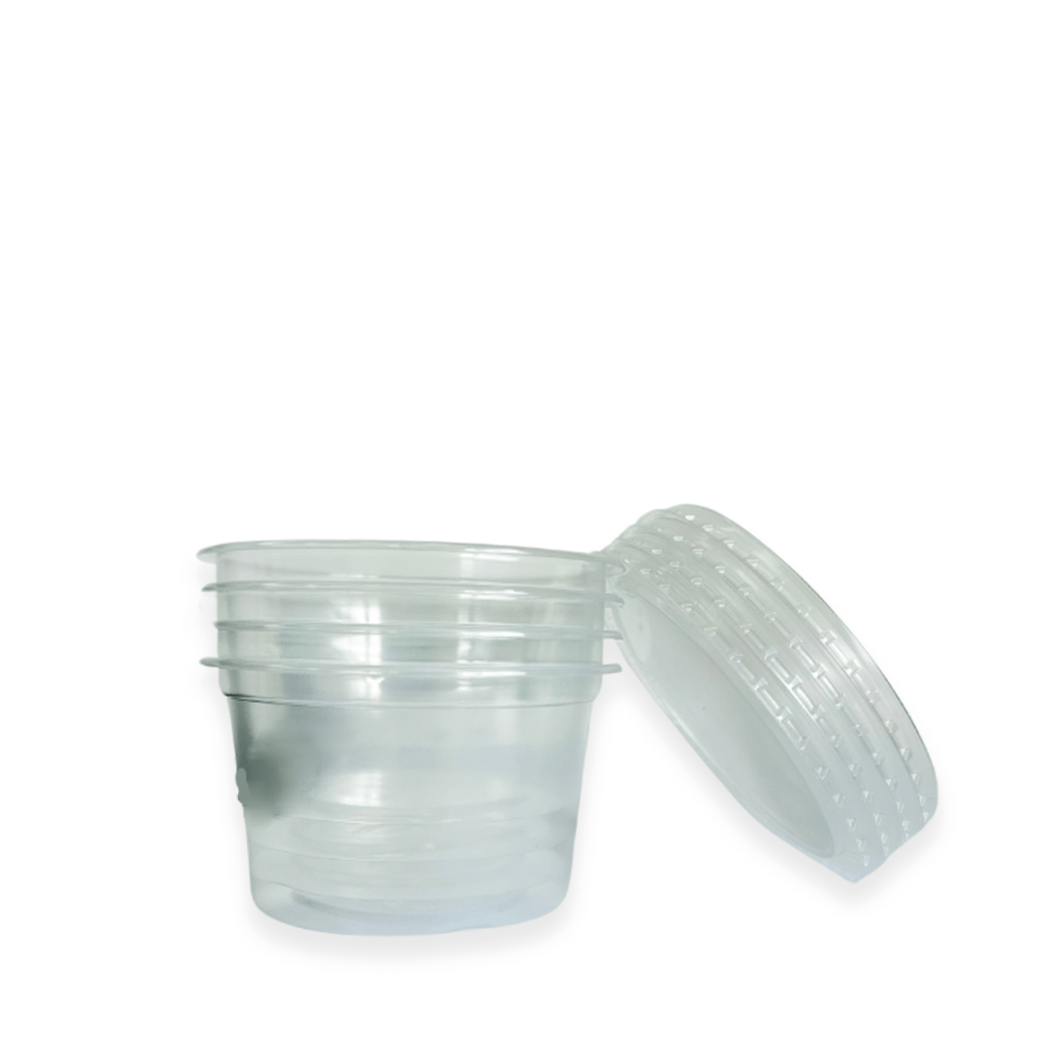 Pote de 250ml com Tampa Transparente PP Ultratherm com 25 Unidades - e - dona