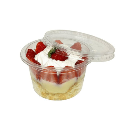 Pote de 500ml Redondo com tampa Transparente PP Cristalcopo com 25 unidades - e - dona