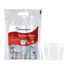 Pote de 500ml Redondo com tampa Transparente PP  Cristalcopo com 300 unidades