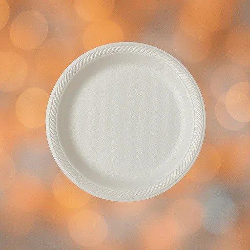 Prato de Isopor Raso 15cm para Sobremesa Ultratherm com 400 unidades - e - dona