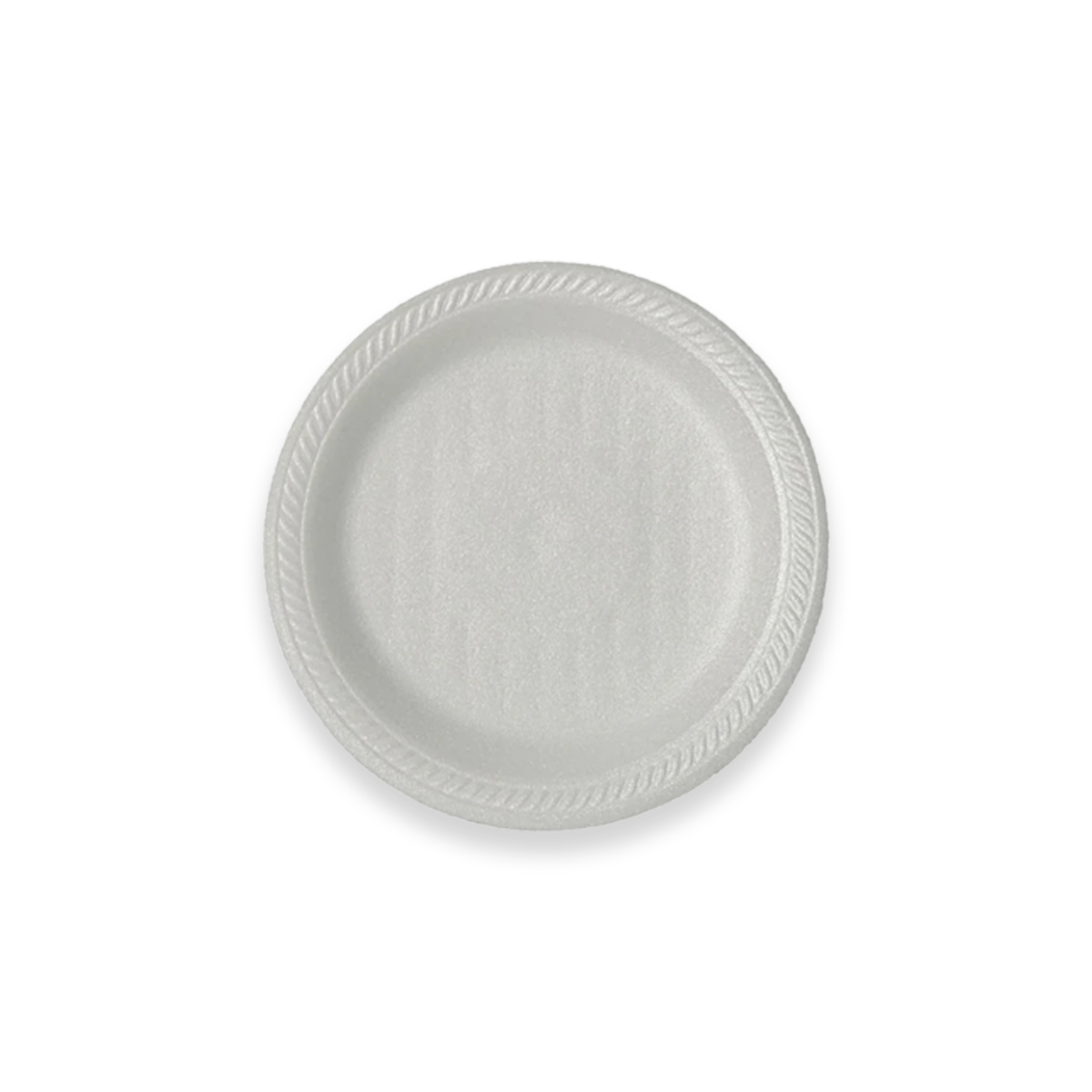 Prato de Isopor Raso 23cm para Refeição Ultratherm com 400 unidades - e - dona