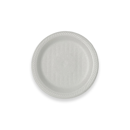 Prato de Isopor Raso 23cm para Refeição Ultratherm com 400 unidades - e - dona
