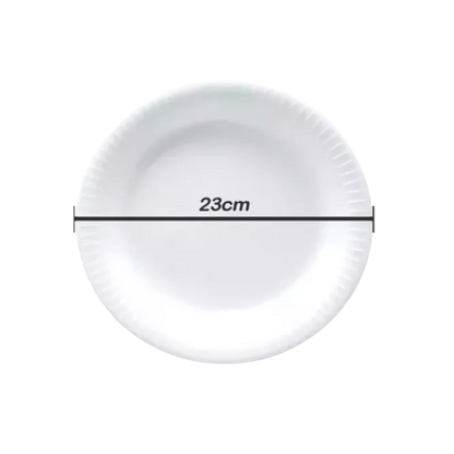 Prato de Isopor Raso 23cm Totalplast 20 Unidades - e - dona