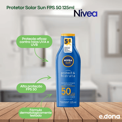 Protetor Solar Sun FPS 50 – 125ml Nivea - e - dona