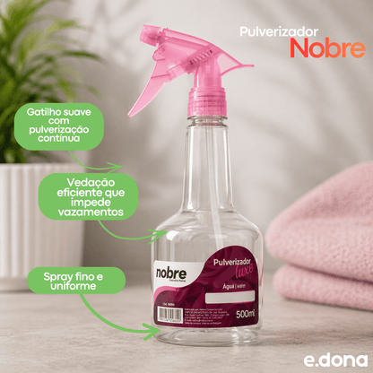 Pulverizador 500ml Nobre Rosa Luxo - e - dona