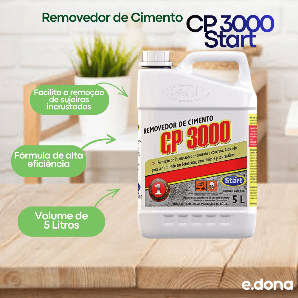 Removedor de Cimento CP 3000 Start 5 Litros - e - dona
