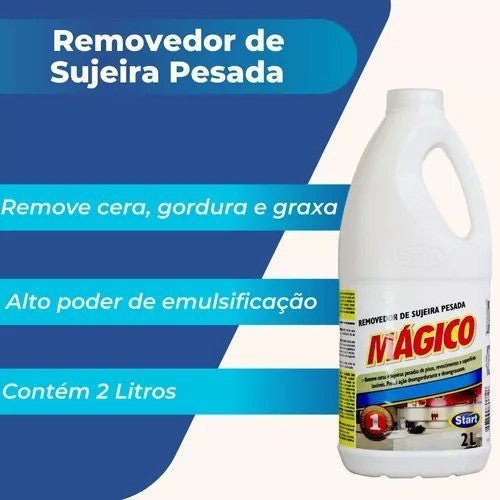 Removedor de Sujeira Pesada e Cera Mágico Start 2 litros - e - dona