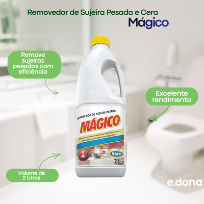 Removedor de Sujeira Pesada e Cera Mágico Start 2 Litros - e - dona