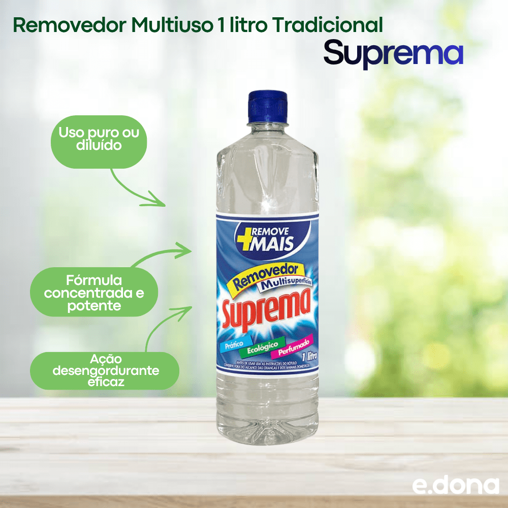 Removedor Multiuso 1 litro Tradicional Suprema - e - dona