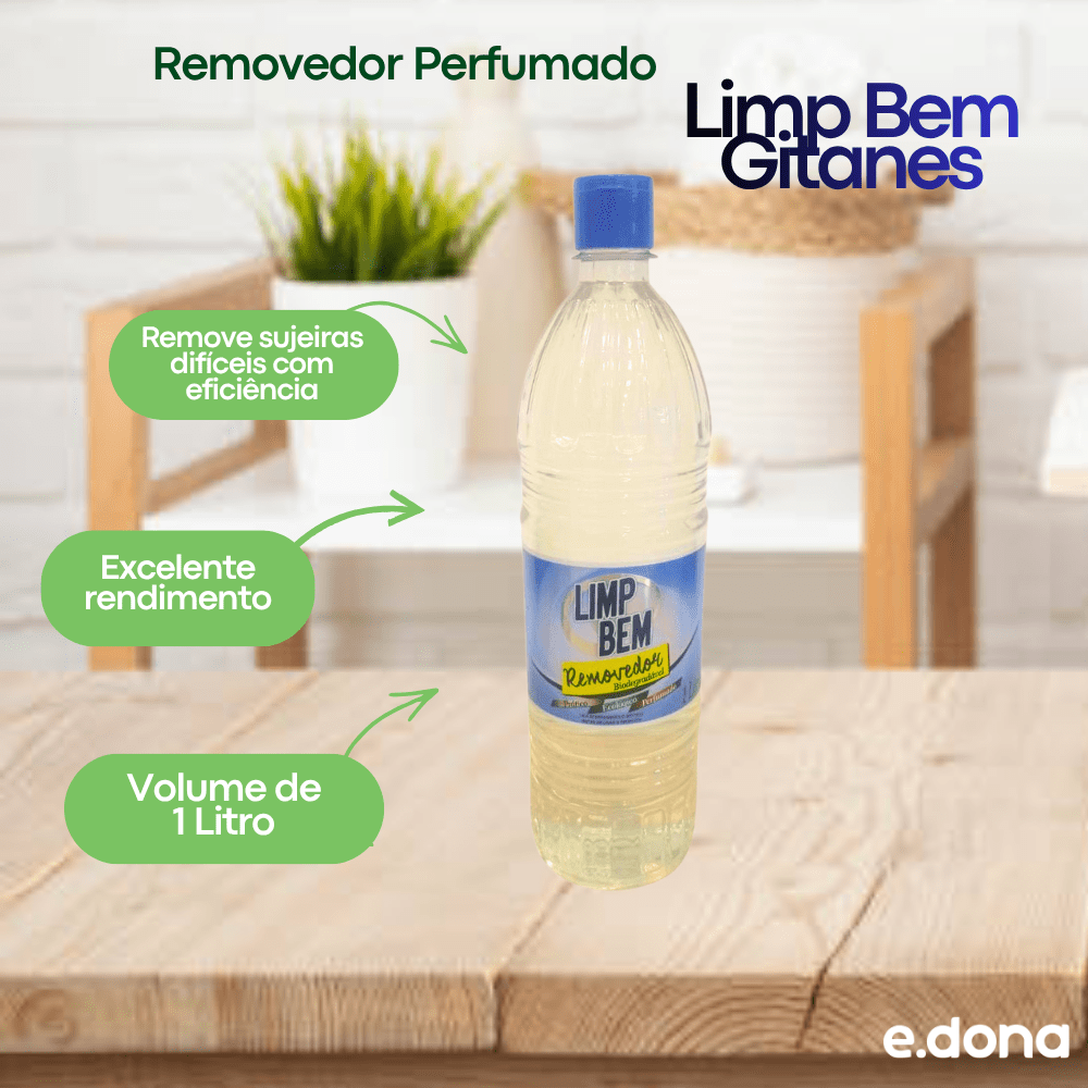 Removedor Perfumado Limp Bem Gitanes 1 Litro - e - dona