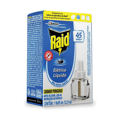 Repelente 45 Noites elétrico Raid Refil com 1 unidade - e - dona