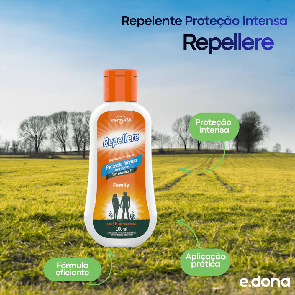 Repelente Proteção Intensa Repellere Family 100ml - e - dona