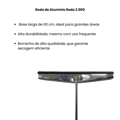Rodo de Alumínio 60cm Rodo 2.000 - e - dona