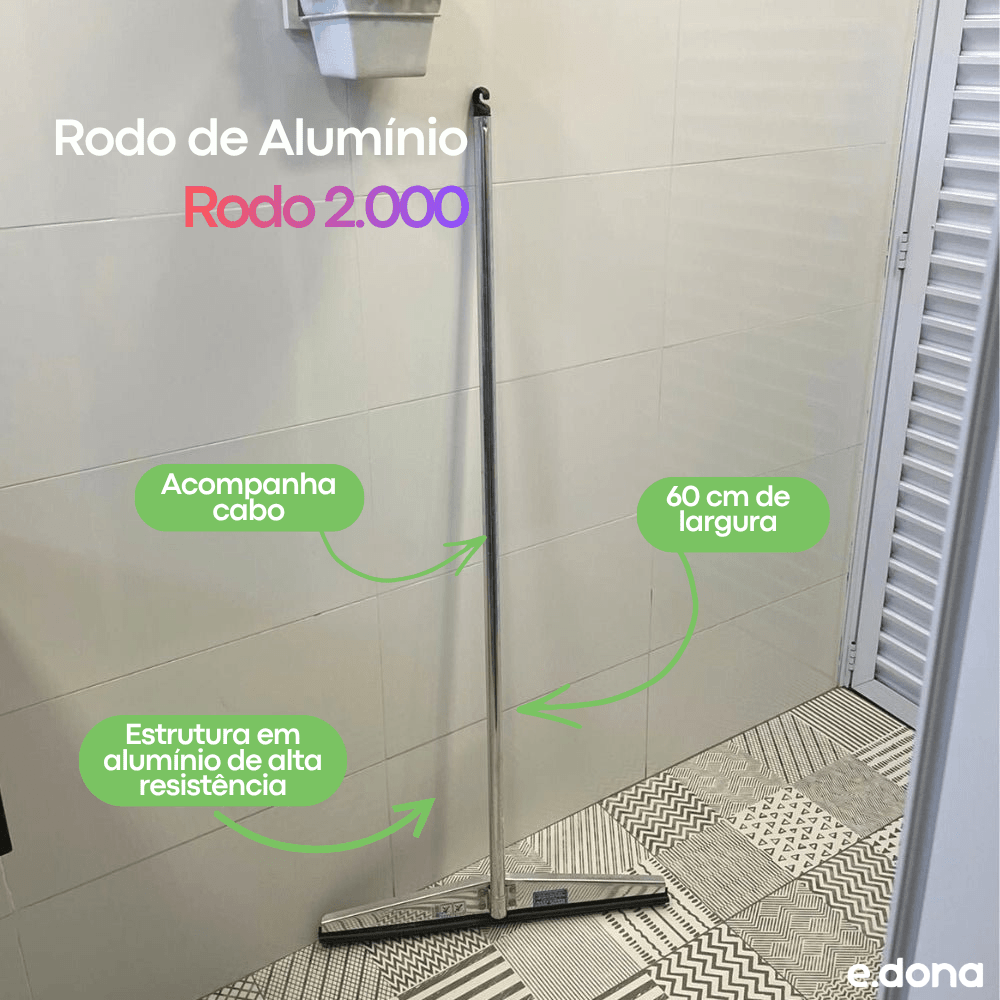 Rodo de Alumínio 60cm Rodo 2.000 - e - dona