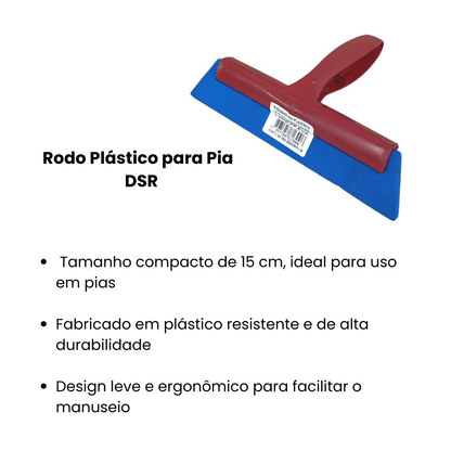 Rodo Plástico para Pia 15 cm DSR - e - dona