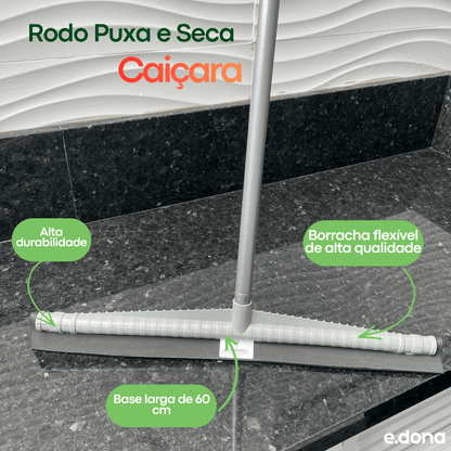 Rodo Puxa e Seca com Cabo Plástico Caiçara - e - dona
