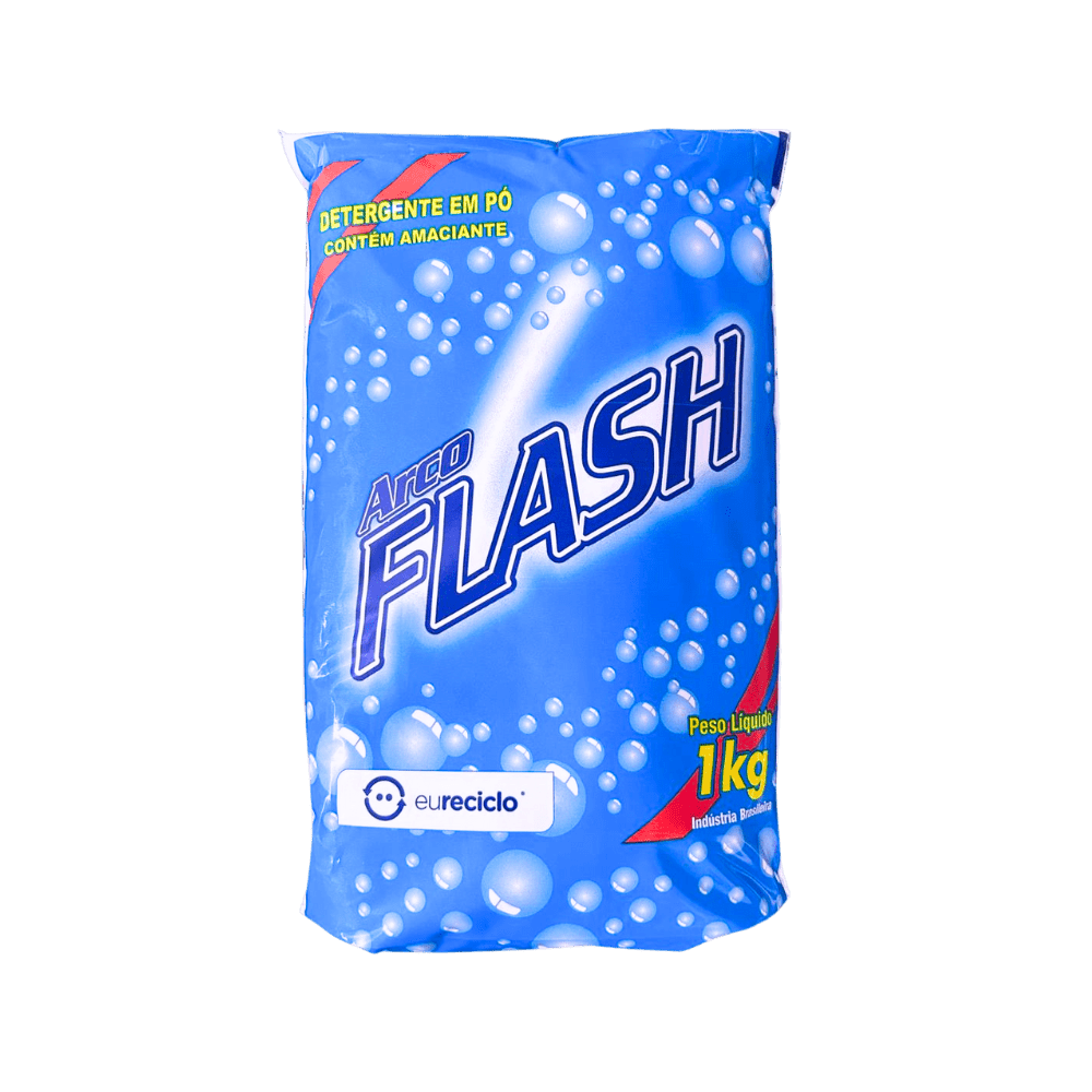 Sabão em Pó Flash em pacote de 1kg - e - dona