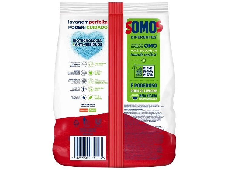 Sabão em pó Omo Lavagem Perfeita 5,6kg - e - dona