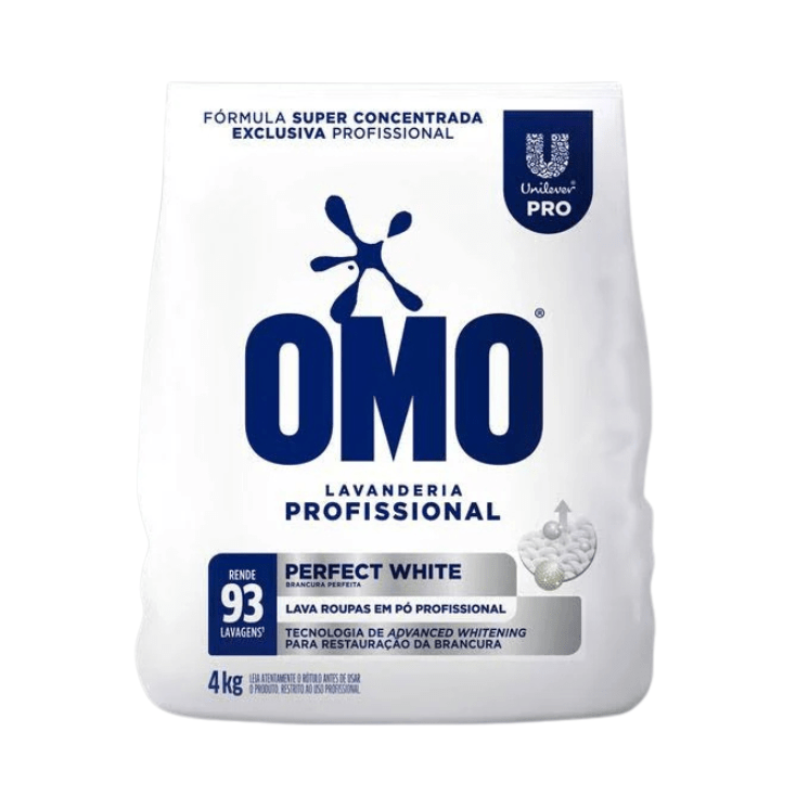 Sabão em Pó OMO Perfect White 4kg - e - dona
