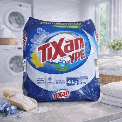 Sabão em Pó Primavera Tixan pacote 4kg - e - dona