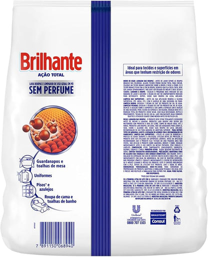 Sabão em Pó sem perfume Brilhante 4kg - e - dona