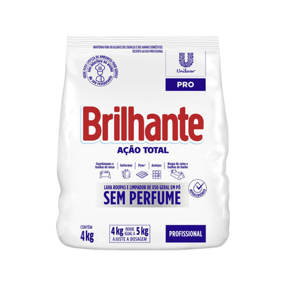 Sabão em Pó sem perfume Brilhante 4kg - e - dona