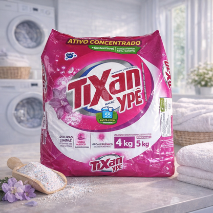 Sabão em Pó Tixan Maciez pacote 4kg - e - dona
