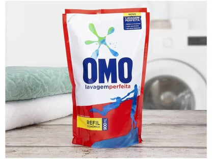 Sabão Líquido Lavagem Perfeita Omo Refil 900ml - e - dona