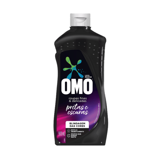 Sabão Líquido OMO Roupas Finas, Delicadas, Pretas e Escuras - e - dona