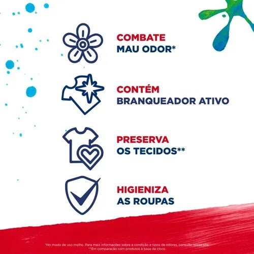 Sabão Líquido Profissional OMO Tira Manchas 5 Litros - e - dona