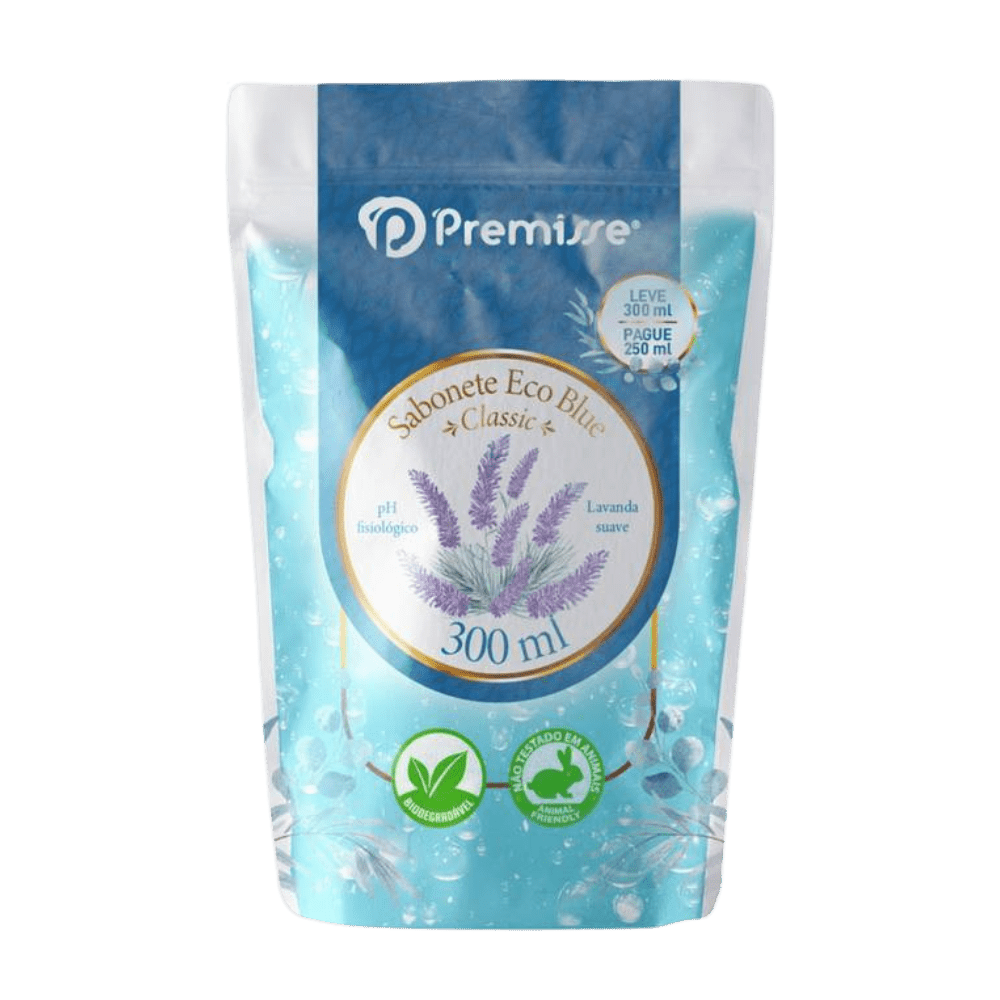 Sabonete 300ml Eco Blue Premisse Refil - e - dona