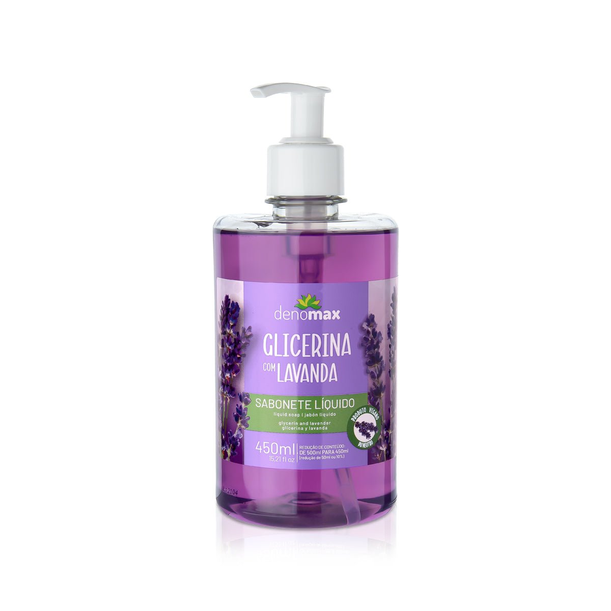 Sabonete 450ml Glicerina com Lavanda Denomax - e - dona