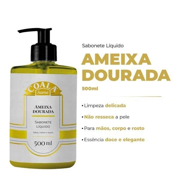 Sabonete 500ml Ameixa Dourada Coala - e - dona