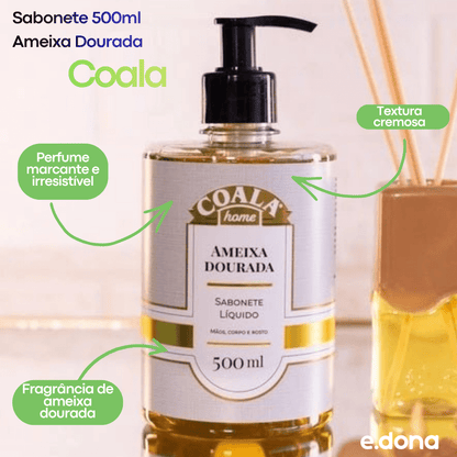 Sabonete 500ml Ameixa Dourada Coala - e - dona