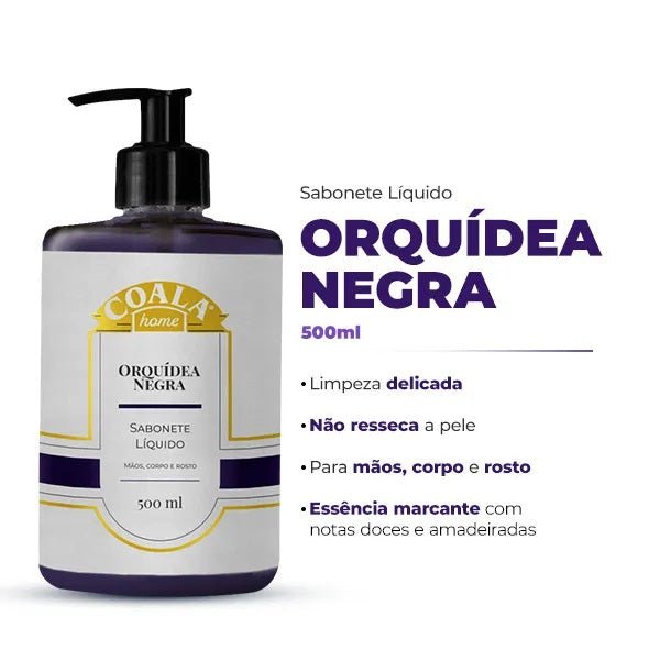 Sabonete 500ml Orquídea Negra Coala - e - dona