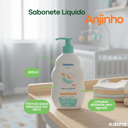 Sabonete Líquido 400ml Anjinho Baby - e - dona