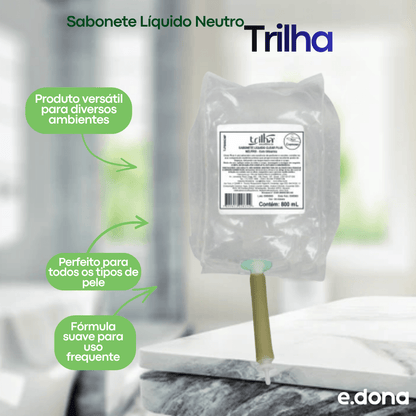 Sabonete Líquido Neutro Clear Trilha Refil 800ml - e - dona