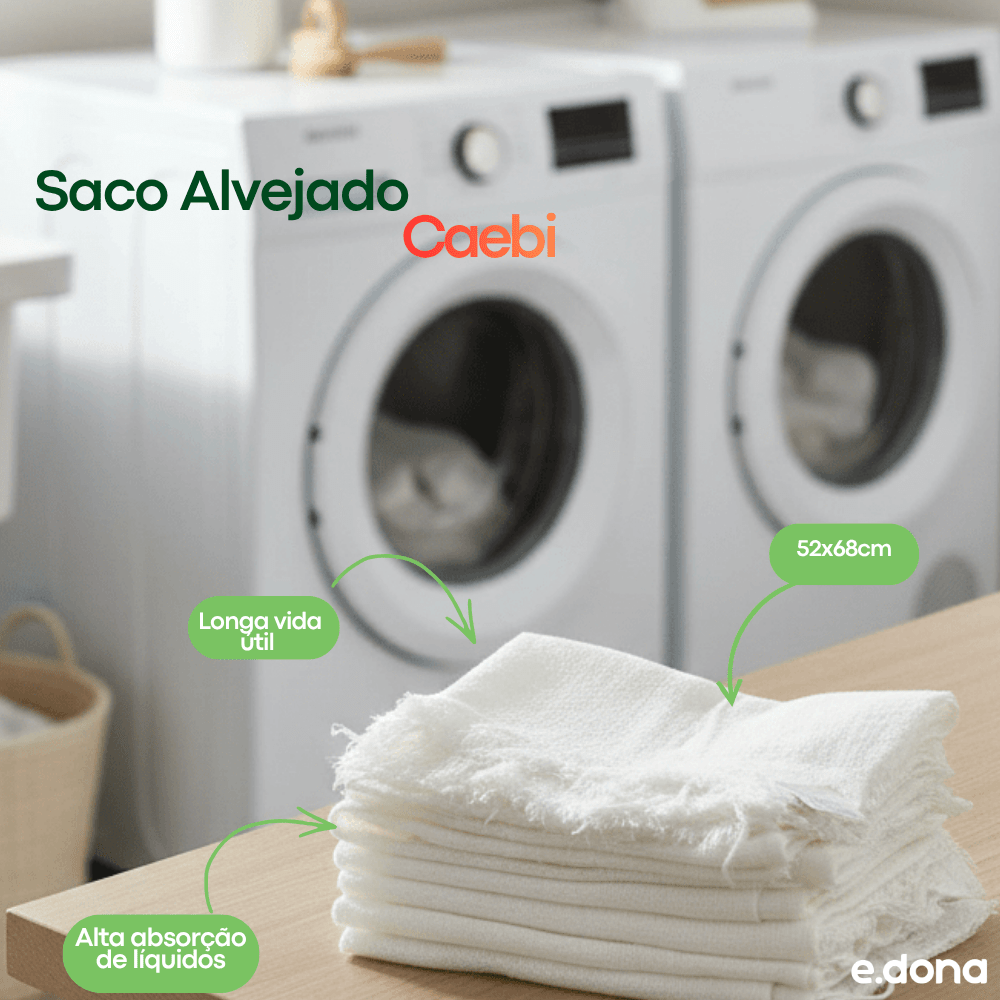 Saco Alvejado 52X68cm Caebi 90g - e - dona