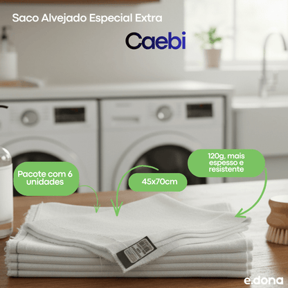 Saco Alvejado Especial Extra Caebi 45x70cm 120g - e - dona